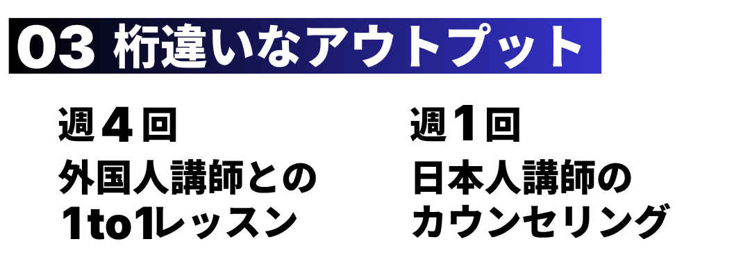 03 — 桁違いなアウトプット
